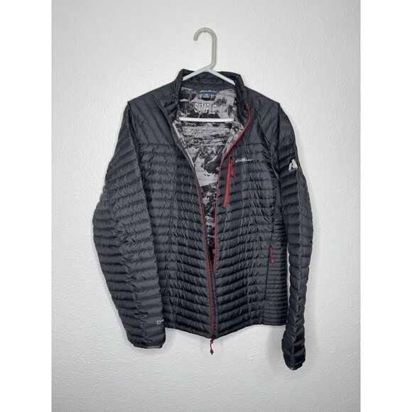 Eddie Bauer Black First Ascent Puffer Jacket StormDown 800 Mens Sz M RARE Sample - Picture 3 of 16